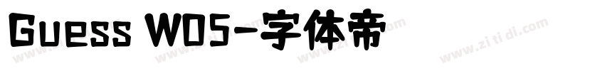 Guess W05字体转换